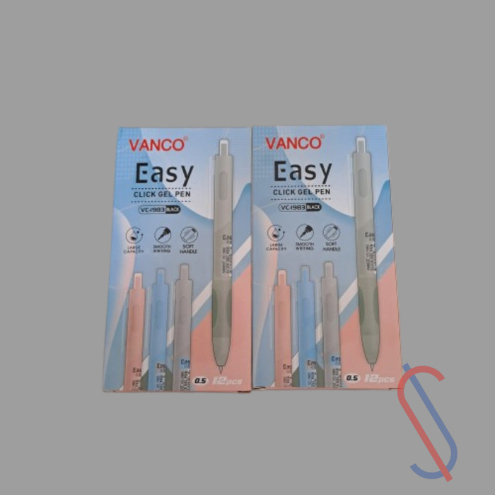 

~^~^~^] Pulpen Vanco VC-1983 Easy Click Gel Pen 0,5mm