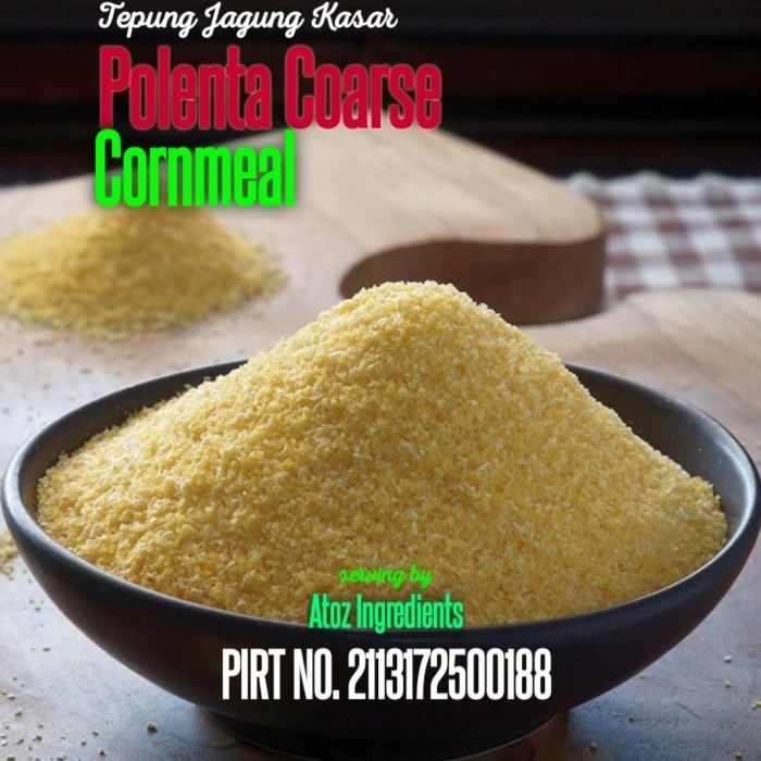 

Polenta Coarse 1 KG /Polenta (Tepung Jagung Kasar Tanpa Gluten) 1 KG