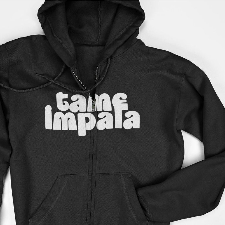 Jaket Hoodie Zipper - Tame Impala Band Logo