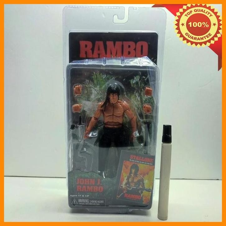 (AFP) MAINAN ACTION FIGURE NECA RAMBO JOHN J RAMBO STALLONE BLOOD