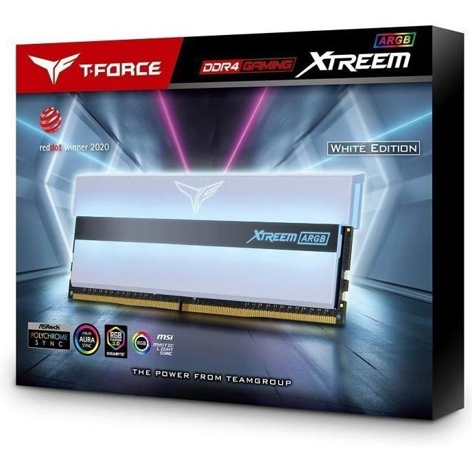 NEW Team T-Force XTREEM ARGB 32GB 2x16GB 3600Mhz Ram PC - White