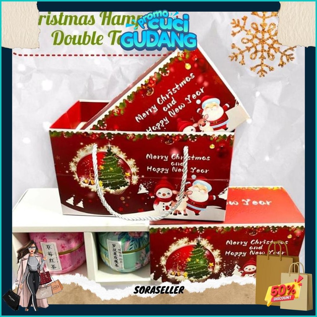 

Christmas Hampers Natal / Christmas Gift Kado Natal Duo Varian Tea Cod