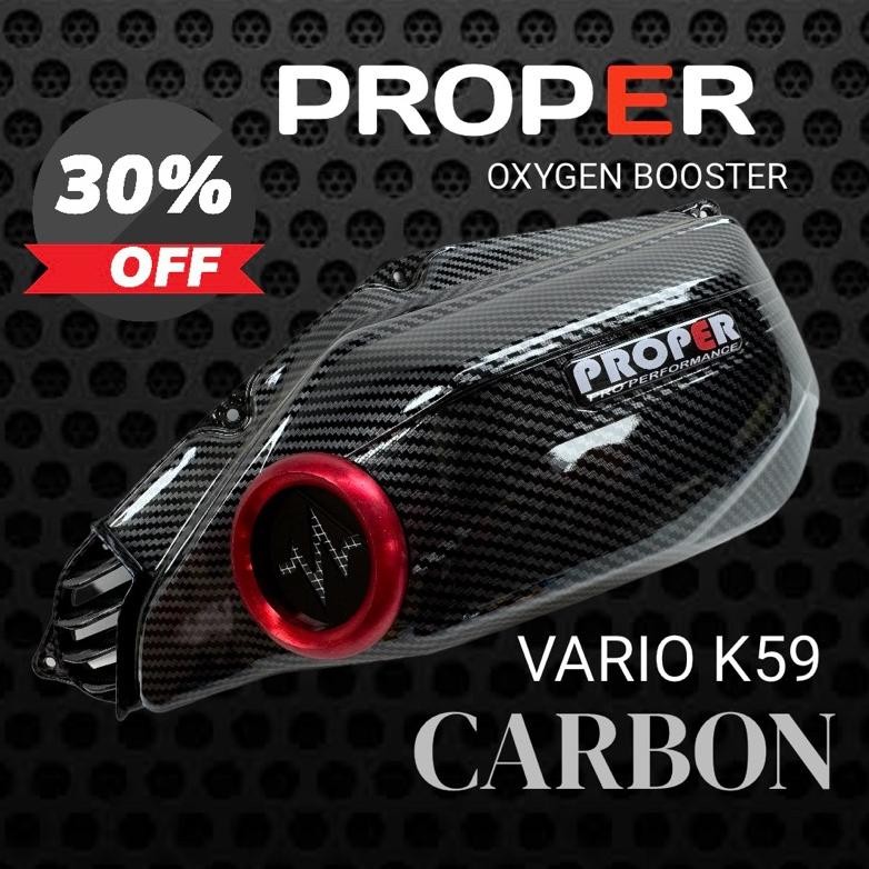 CORONG UDARA TUTUP FILTER VARIO 150 CARBON k59COCOK UNTUK VARIO 125-150 CC -tutup filter Vario 125 1