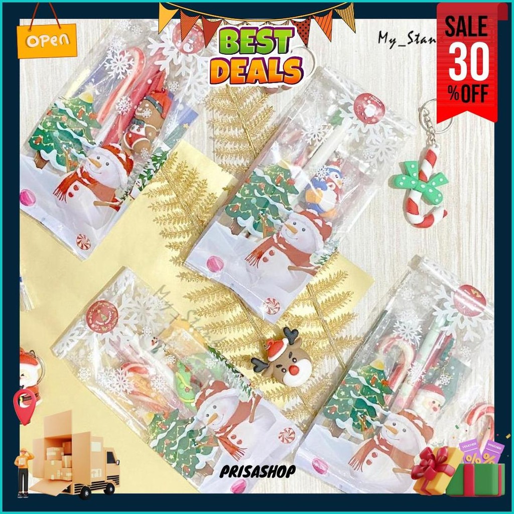 

Parcel Natal Snowlicious Christmas Hampers Murah Mistletoe Bingkisan Gulali Permen Tongkat Odemei Pen Gantungan Kunci Candy Cane Gift Anak Souvenir Santa Rusa Pohon Natal Notes Kaos Kaki Notebook Snowman Sinterklas Hadiah Sekolah Minggu Murah