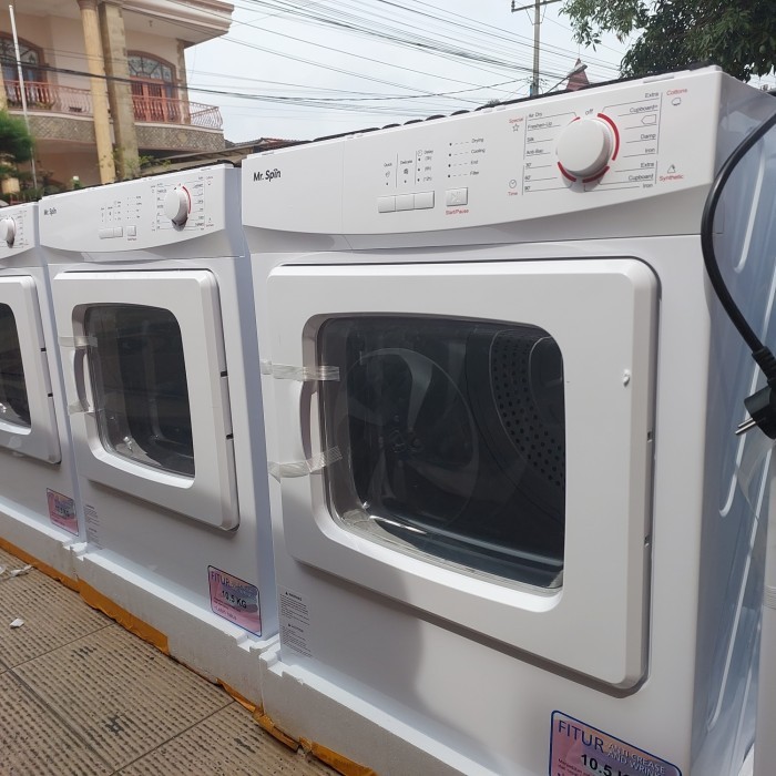 READY Mesin pengering pakaian Mr spin konversi gas