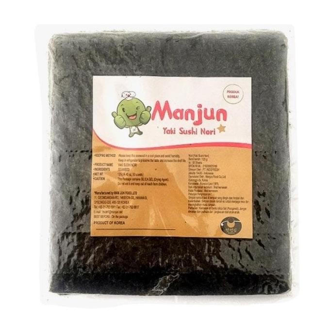 

Sushi Nori Manjun Seaweed Rumput Laut lebar 50 sheets 19x21cm 125gr L19A