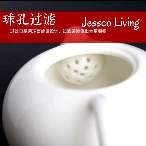 Teaset Putih / Teko Keramik / Teaset Keramik / Peralatan Minum Set