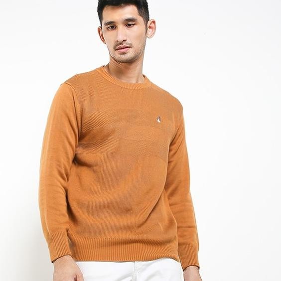 Sweater Pria Hush Puppies Bono Brown