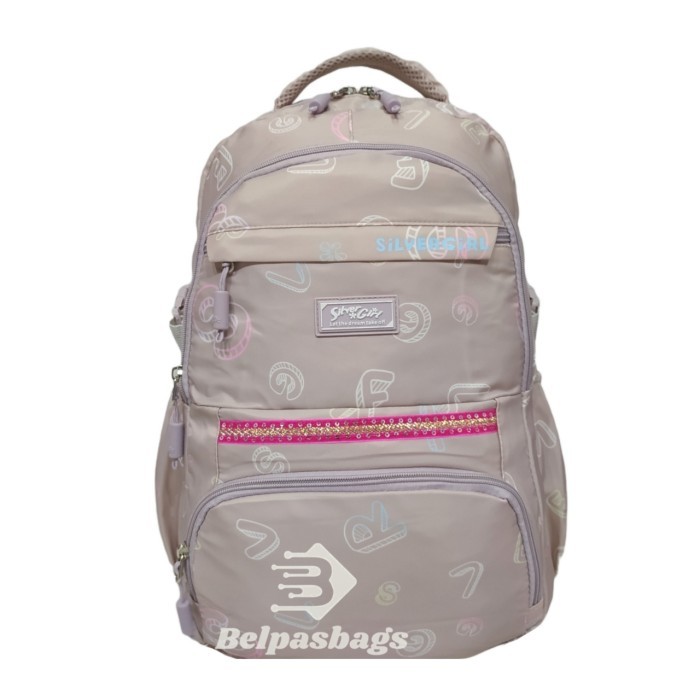 Tas ransel sekolah alto silver girl perempuan