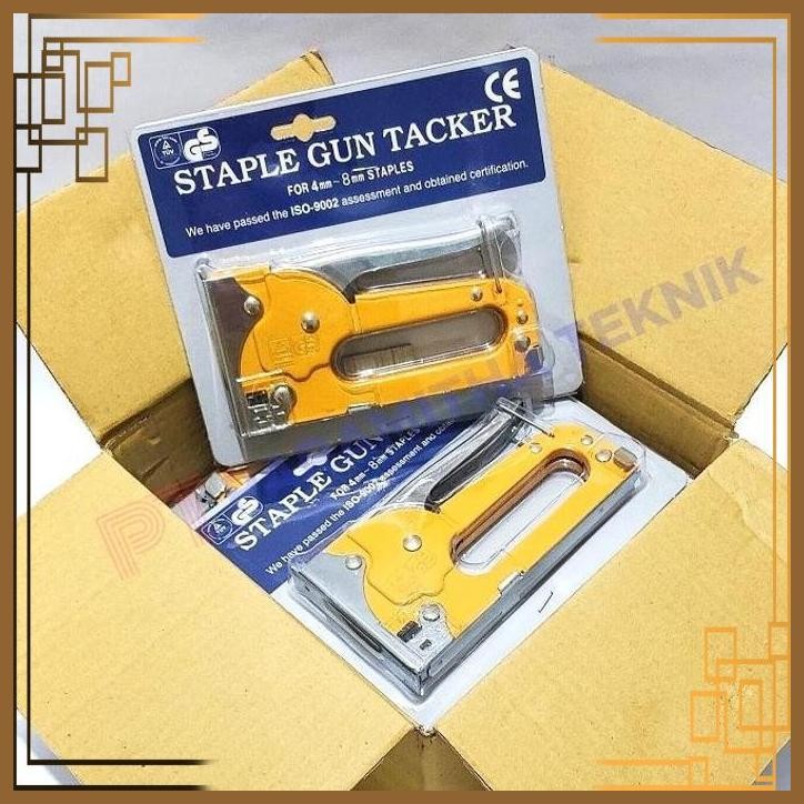 

[PMT] Staple gun tacker / staples tangan besi /stapler jok manual/ GS Taiwan