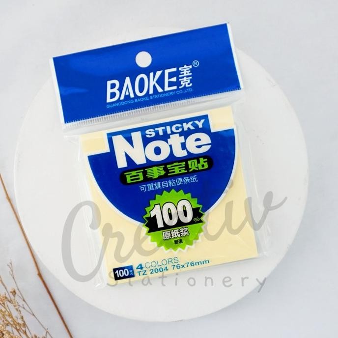 

Baoke Sticky Notes Warna 76x76 mm Penanda Halaman