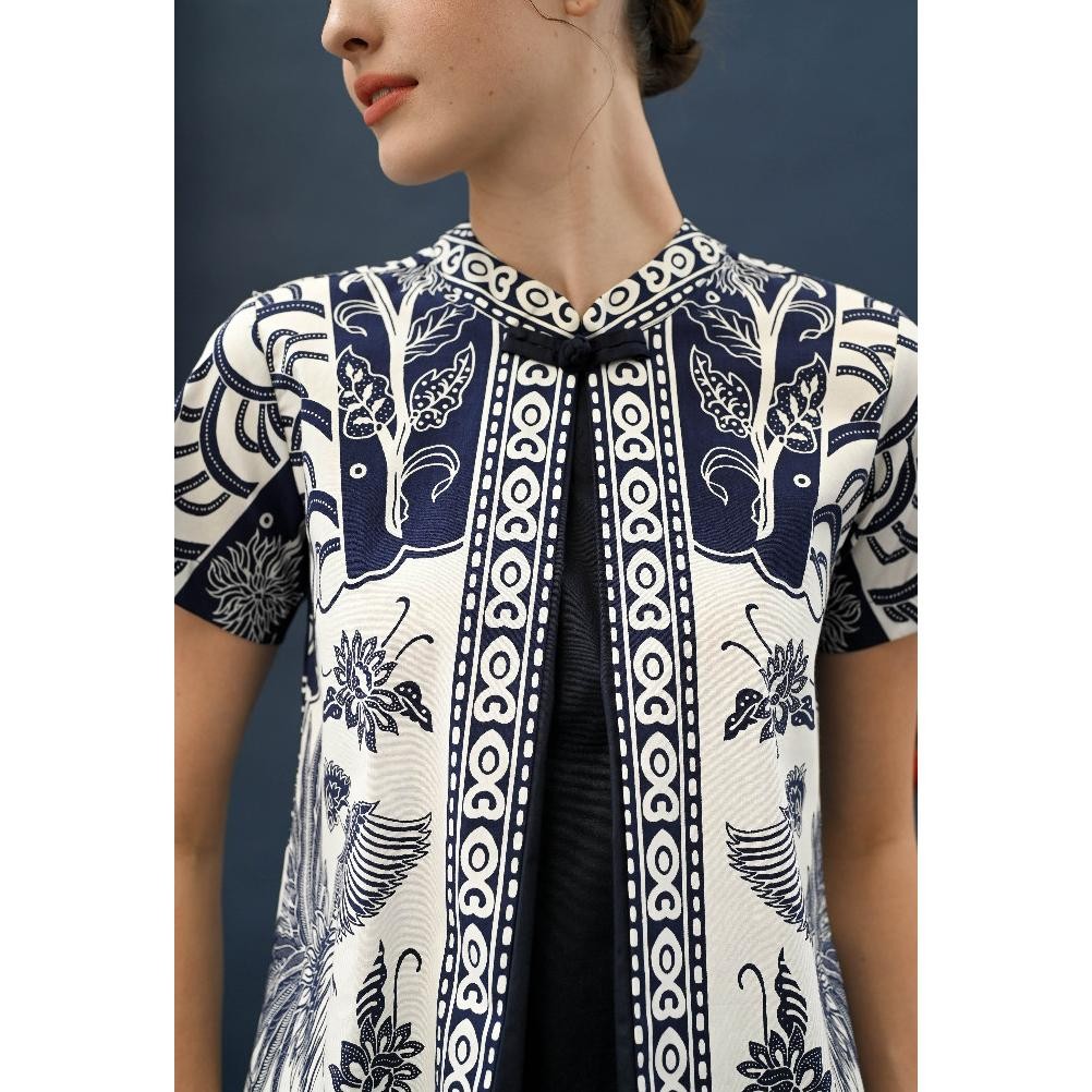 Atasan Batik 327 HT/ Blouse Batik Wanita/ Seragam Batik/ Baju Imlek