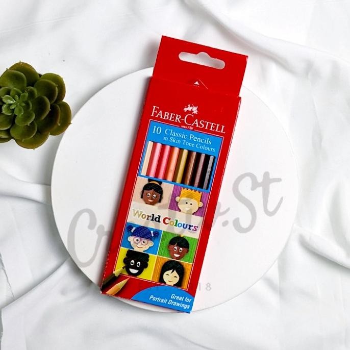 

Faber Castell Classic World Colours 10 Skin Tone Pencils