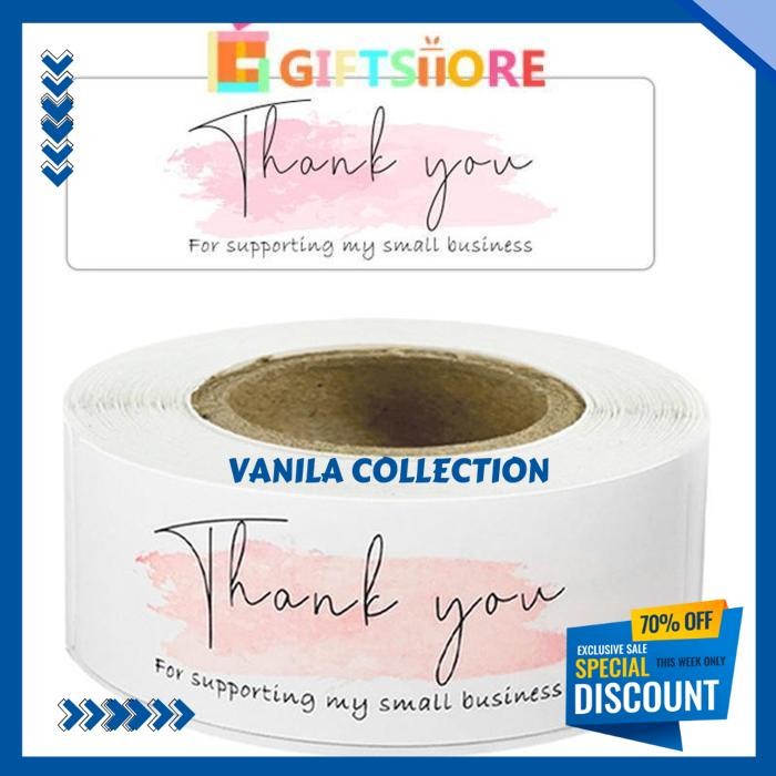 

1 ROLL KERTAS KRAFT BERBENTUK PERSEGI PANJANG STIKER THANK YOU-GS BAIK