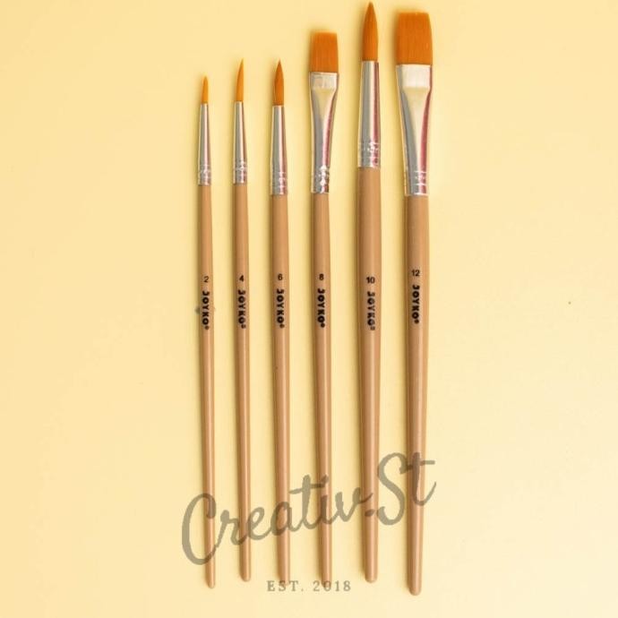 

TERBARU - Kuas Lukis Set Joyko BR-5 6 Pcs Kuas Paint Brush