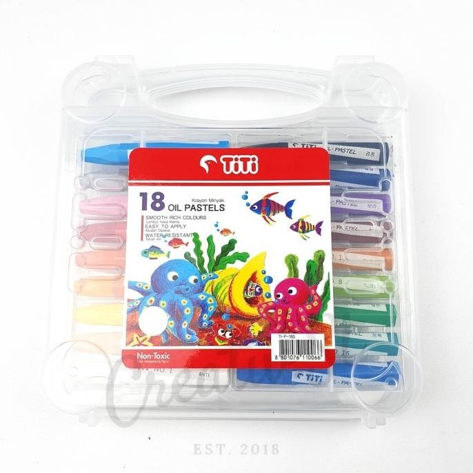 

TITI Crayon Oil Pastel 18 Warna Case