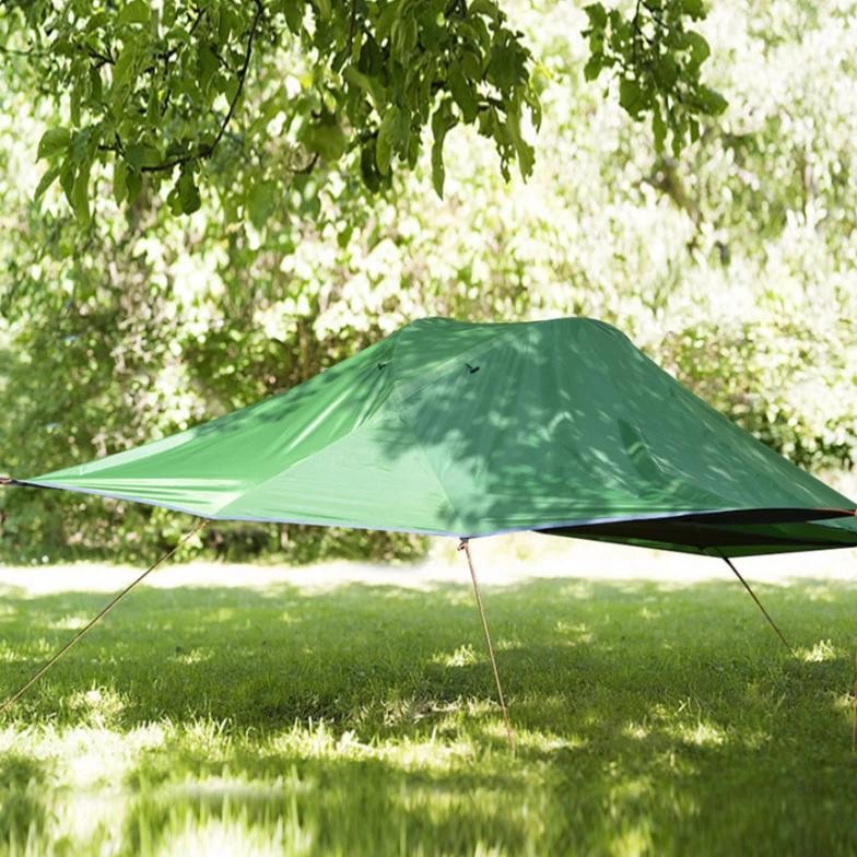 camping hammock with mosquito mesh, suspended tent, aluminum pole, waterproof, ultralight hanging tr