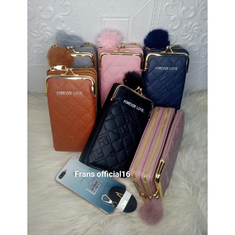 Tas Hp Behel Resleting 2 Tas slempang wanita import Bordir Terbaru