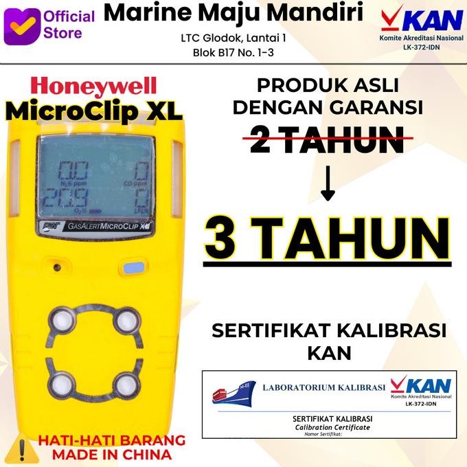 Sertifikat KAN Multi Gas Detector Honeywell BW MicroClip XL Ori