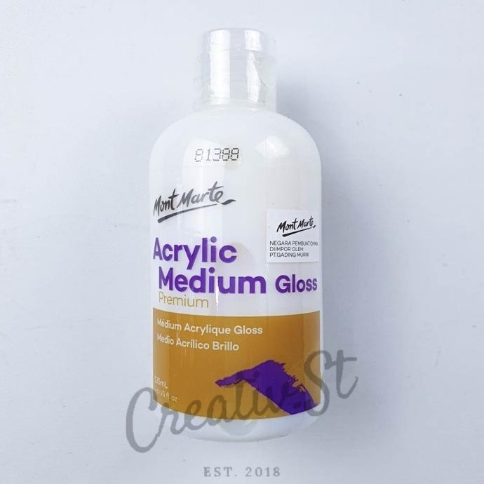 

Mont Marte Premium Acrylic Medium 135 Ml Glossy Matte Doff Cat Akrilik