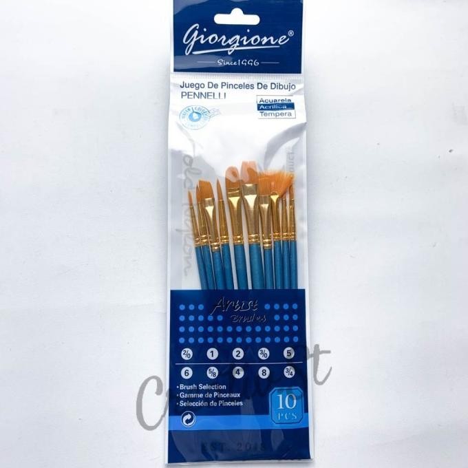 

Giorgione Kuas Lukis Set Lengkap G-198SH 10 pcs