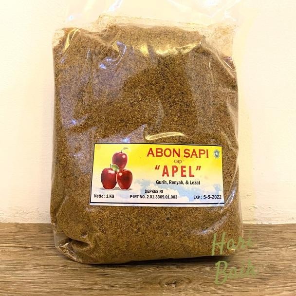 

Abon Sapi Merk Apel 1Kg