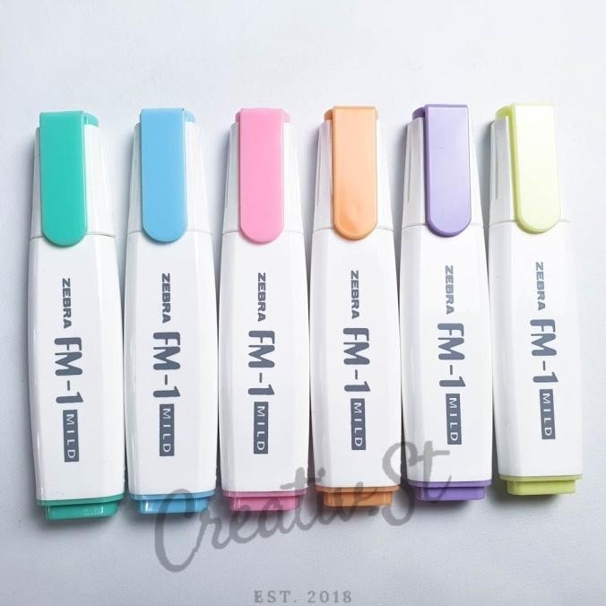 

TERMURAH - Highlighter Pastel Zebra FM-1 Mild