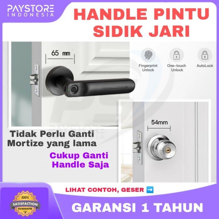Smart Lock Handle Pintu Kadonio HD-8401 / Handel Pintu Otomatis Finger