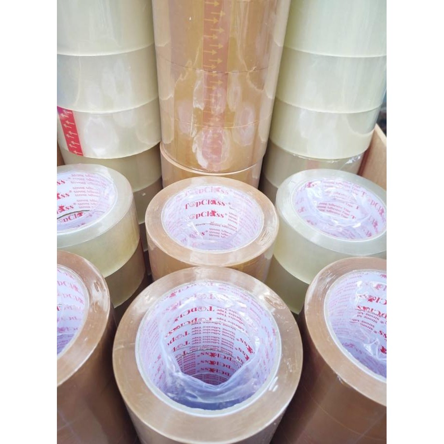 

TERLARIS - Lakban 100 yard x 45 mm / 2 inch isi 72 roll BeningCoklat HARGA KARTON