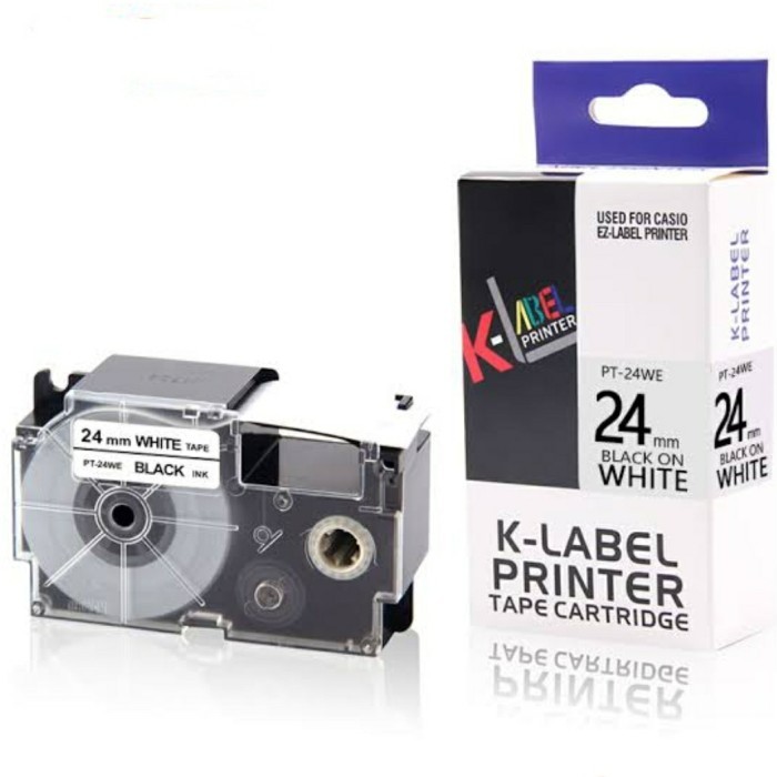 

PROMO REFILL K-LABEL PRINTER EZ LABEL 24MM COMPATIBLE CASIO TAPE CARTRIDGE