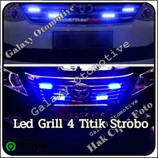 Led Strobo Grill - Lampu Blitz - Mobil Patwal