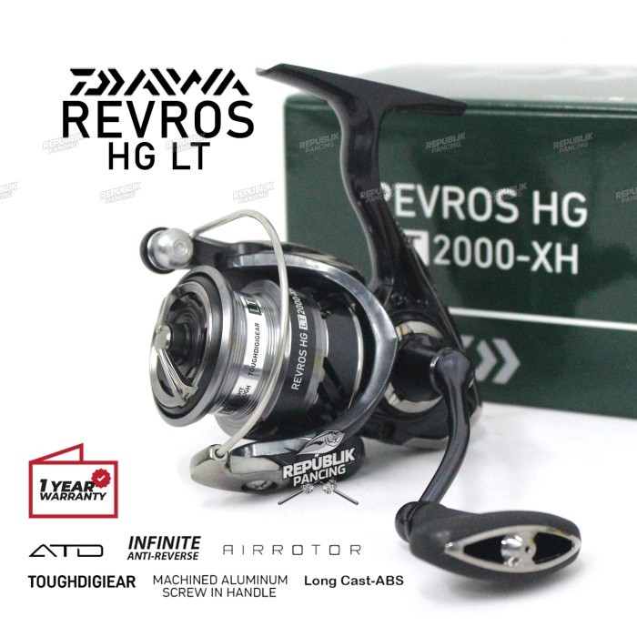 TERBARU - Reel Daiwa REVROS HG LT [2020] Power Handle Garansi 1000 - 6000