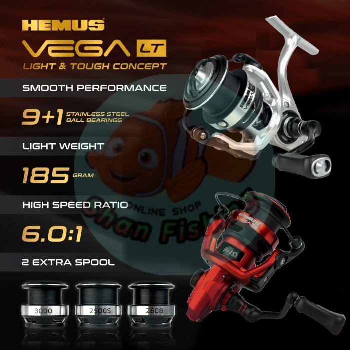 Reel Spinning Hemus Vega LT 3000