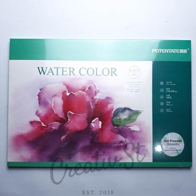 

TERBARU - Potentate Watercolor Pad Smooth HOT PRESSED 39 x 27 cm