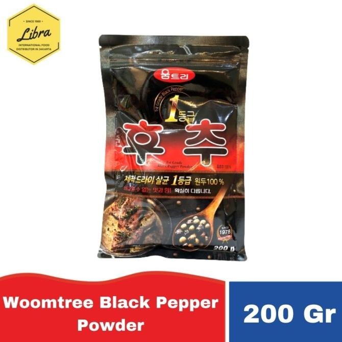 

Woomtree Black Pepper Powder / Bubuk Lada hitam Korea 200 Gr H85S