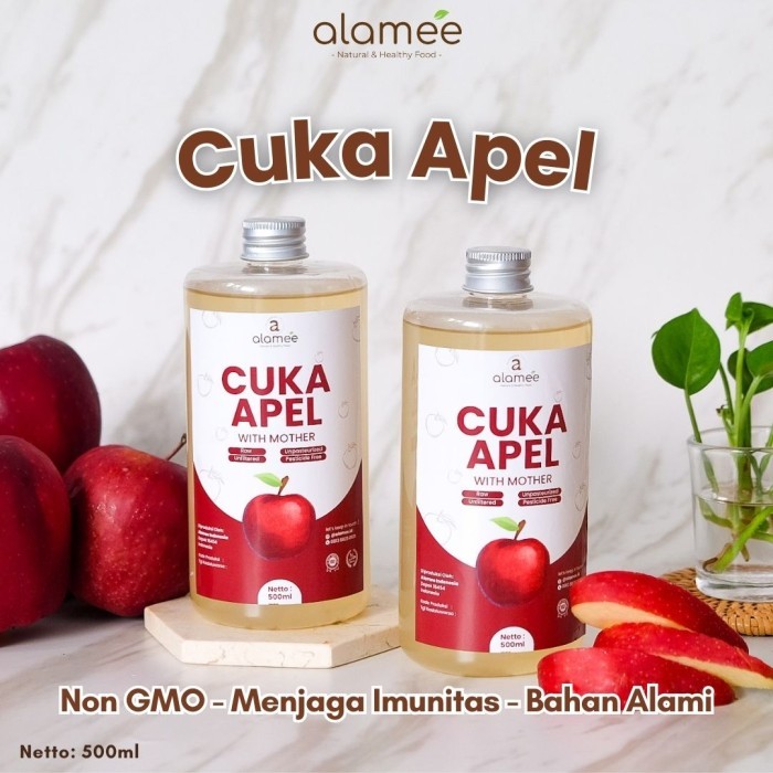 

HOT SALE Cuka Apel Original Organik 500ml Apple Cider Vinegar With Mother Diet Detox Detok Vinega