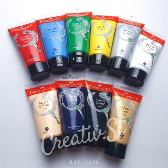 

TERMURAH - Cat Acrylic Faber Castell Colour 75 Ml