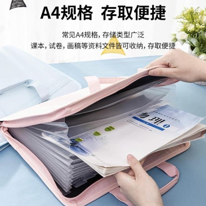 

DELI FILE ORGANIZER FOLDER 13 SEKAT DOCUMENT BAG TAS DOKUMEN A4