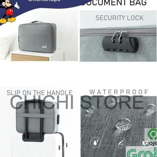 

(BCH) LOCKIT TRAVEL DOCUMENT BAG 3 DIGIT PASSWORD TAS DOKUMEN ANTI AIR C