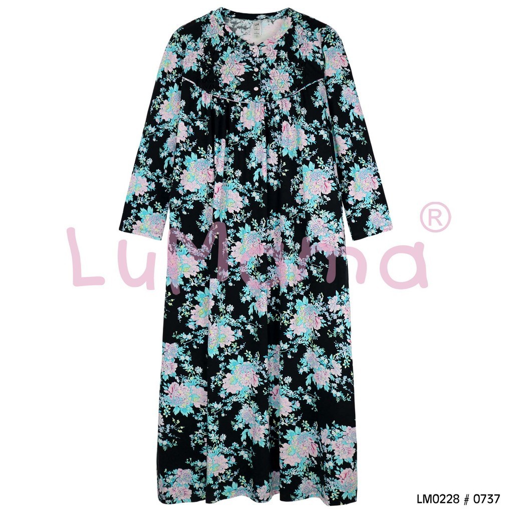 LuMama Daster Gamis Wanita Lengan Panjang / LM0228 0737