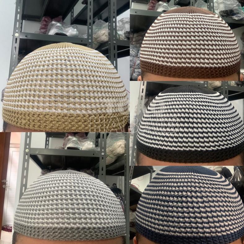 PECI RAJUT MOZAIK ZEBRA GANTEEEENG LURIK POLOS MOTIF DEWASA ANAK BAYI ARIFIN TASBIH PAKET SOUVENIR H