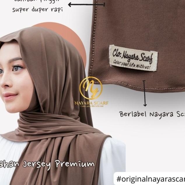 Hijab Pashna Curve Inner Nayara Scarf Menutup Leher Jersey