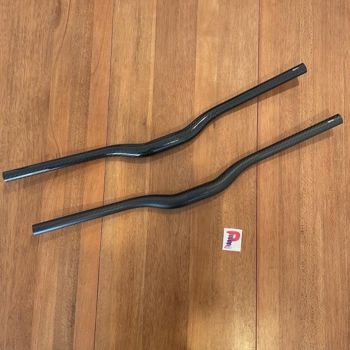 Terhemat Dns Carbon Handle Bar Rise Bar Carbon Stang Sepeda Carbon Fixie