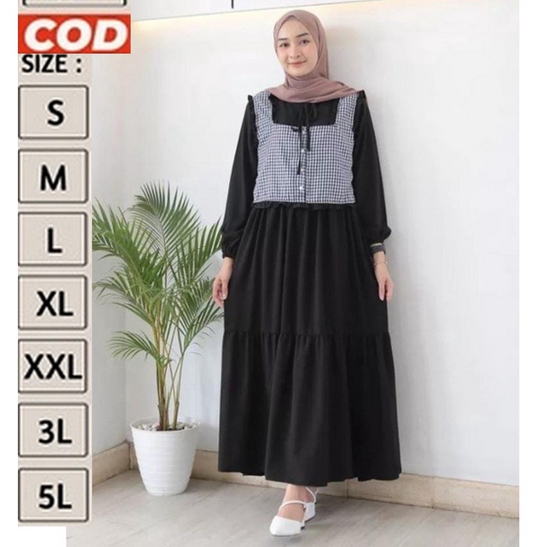 Gamos Anaya Arab Saudi Maxy Abayys Terbaru2025 Abayaa Lebaran Wanita Ghamus Abaya Remaja Jumbo Terba