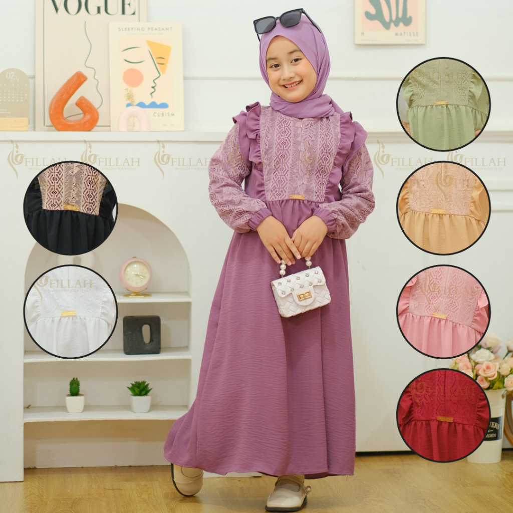 Gmis Pakaian Bj Kidz Bestseller Bahan Premium Dress Keds Gamiss Anakk Terbaru Kekinian Ghsmid Cewek 