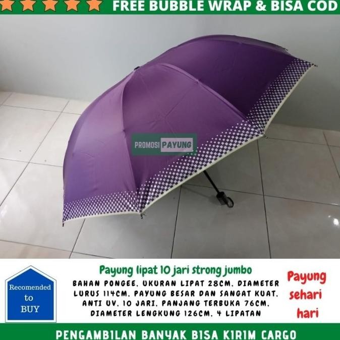 PAYUNG LIPAT BESAR 10 JARI STRONG JUMBO ANTI UV PAYUNG BESAR DAN KUAT AS