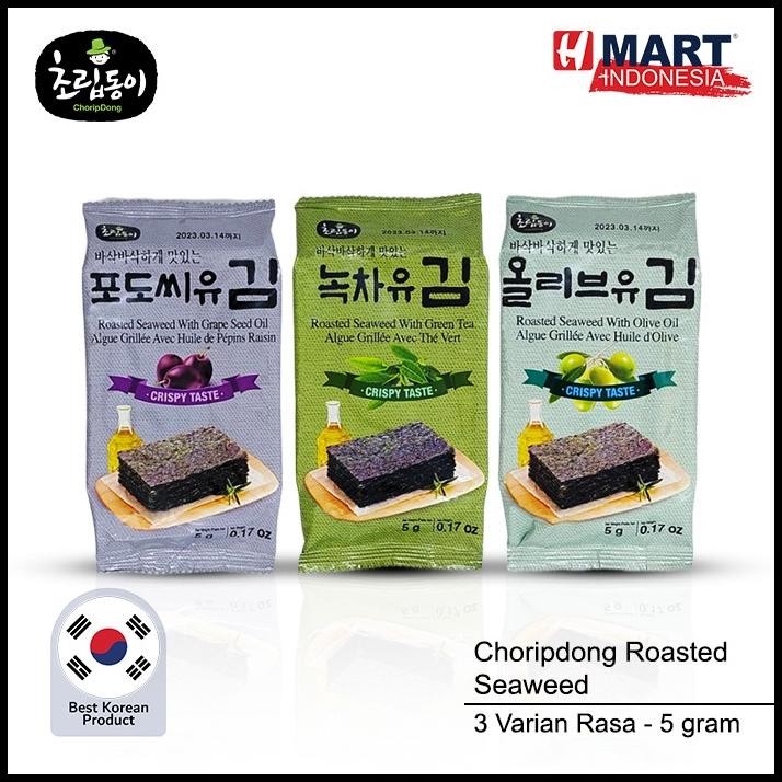 

Choripdong Roasted Seaweed - Rumput Laut / Nori Aneka Rasa Asli Korea