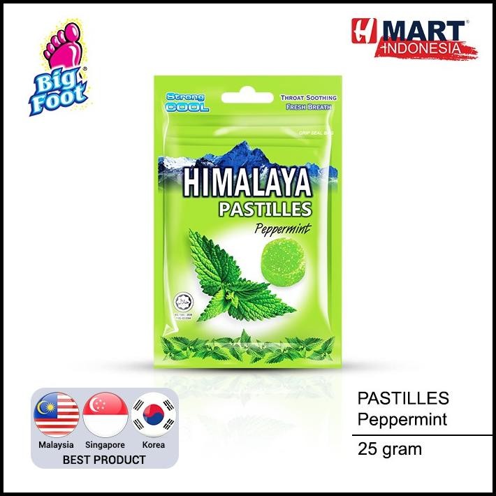 

Big Foot Pastilles Peppermint - Permen Lunak Rasa Mint 25G