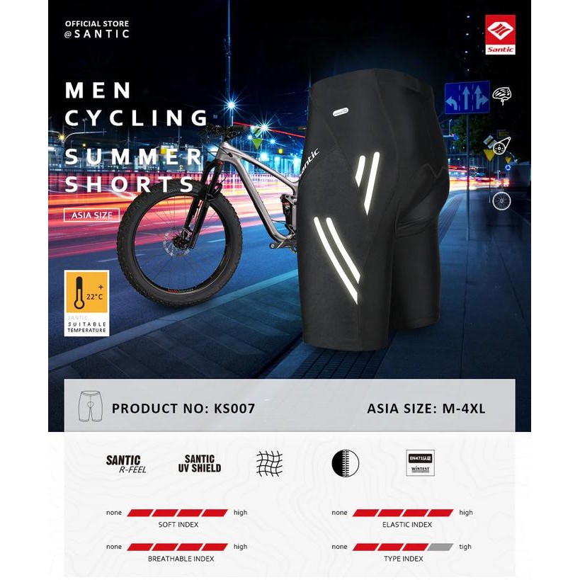 Celana Sepeda Santic - Santic Cycling Pant HW16002