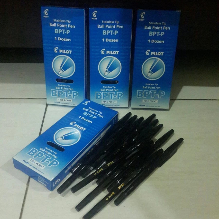 

D3W! Pulpen Bolpen Bolpoint Pilot BPT - P / BPTP Asli Original 1 Pack - 12 pcs